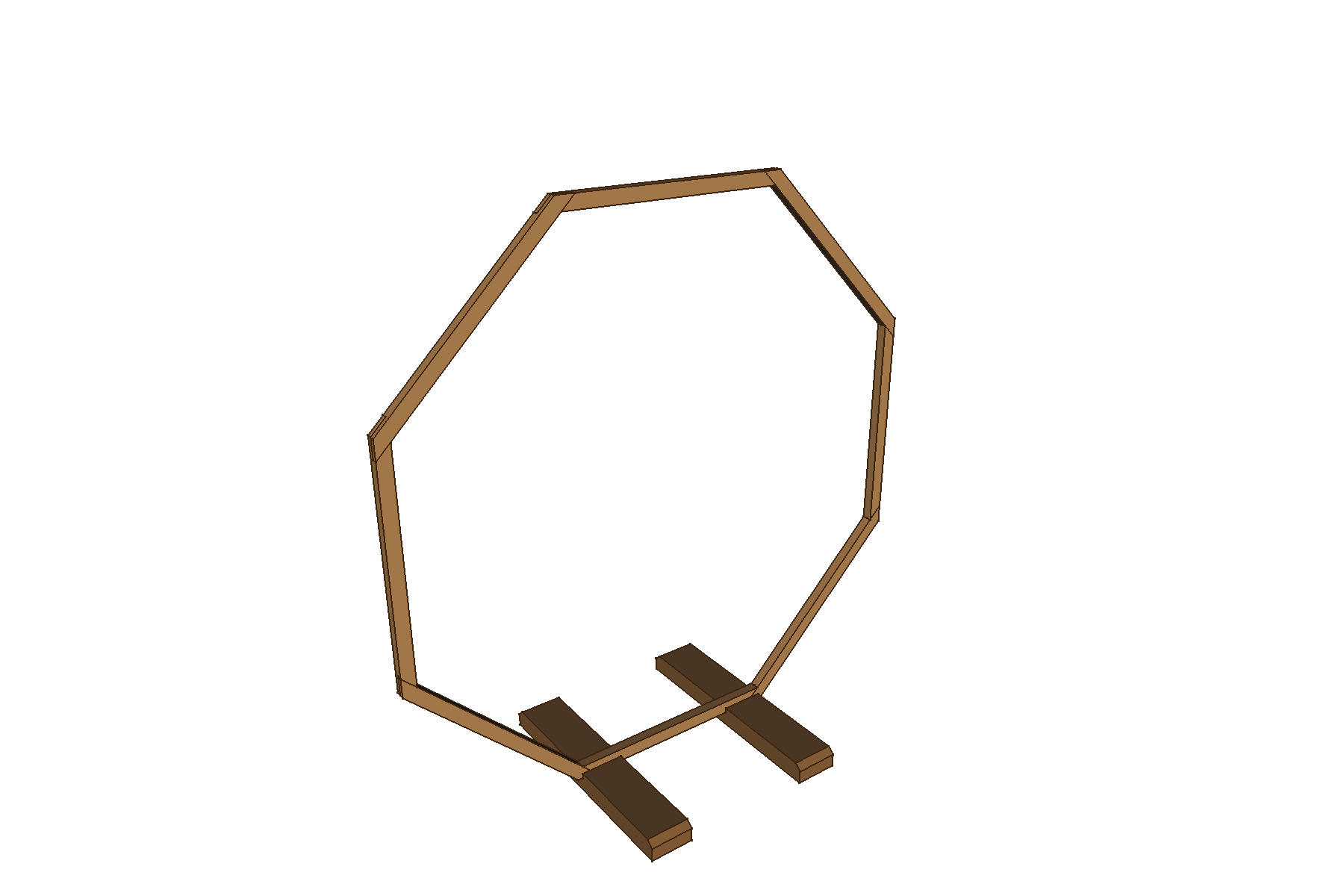 Nagy fa esküvői kapu 3D modellje