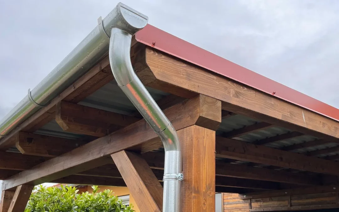 Carport mit Trapezblechdach